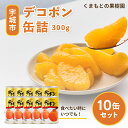 【ふるさと納税】 デコポン 缶詰 300g×10缶 くまもとの果樹園