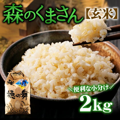お米 米 玄米 森のくまさん 小分け 2キロ 期間限定 限定 米 お米 美味しい 寒暖差 湧き水 お取り寄せ 熊本県 阿蘇市
