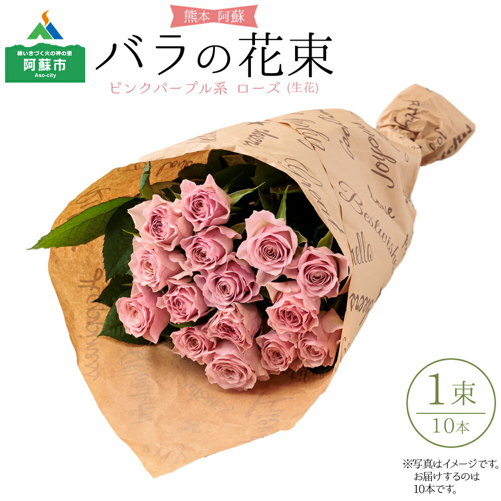 1位! 口コミ数「3件」評価「5」花 花束 バラ バラの花束 ドライフラワー 高原 バラの花束10本 10本 ピンク ピンクパープル 新鮮 お取り寄せ ギフト 贈り物 お祝い･･･ 