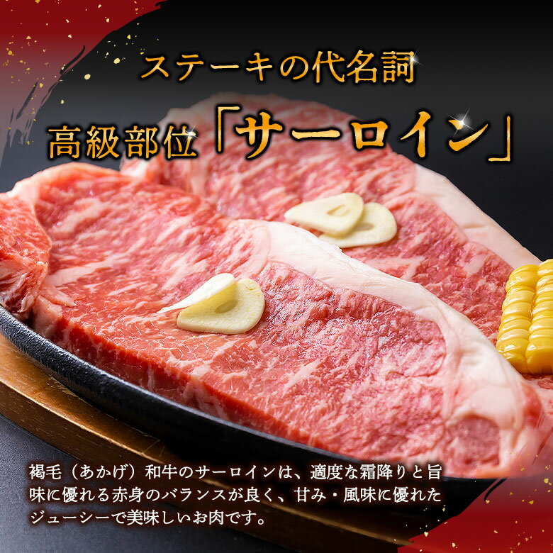 【ふるさと納税】あか牛 サーロイン ステーキ サーロインステーキ 200g×2枚 400g 牛肉 冷凍 赤牛 あかうし 熊本 くまもと 畜協直 贈り物 和牛 国産 赤身 送料無料 熊本県 阿蘇市