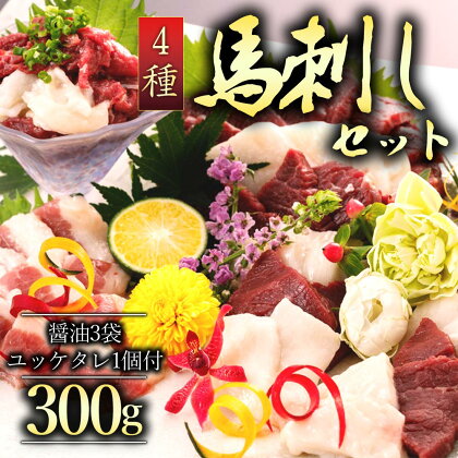 馬刺し 赤身 ふるさと納税 赤身馬刺し 馬刺し4種 300g ファミリーセット 熊本 馬肉 上質 新鮮 馬刺し 赤身 セット 詰め合わせ お取り寄せ 冷凍 馬肉 お歳暮 お土産 ギフト 贈答用 おつまみ 馬刺し 赤身 赤身馬刺し ふるさと納税 阿蘇牧場 熊本県 阿蘇市