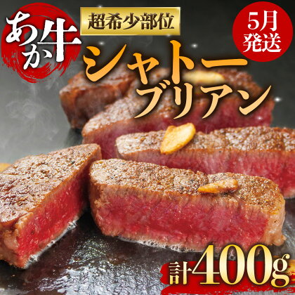 あか牛 シャトーブリアン 5月発送 ステーキ バーベキュー 200g×2枚 400g 高級 希少 牛肉 冷凍 赤牛 あかうし 熊本 くまもと 贈り物 ギフト 褐色和牛 和牛 国産 赤身 送料無料 贅沢 ごちそう 熊本県 阿蘇市