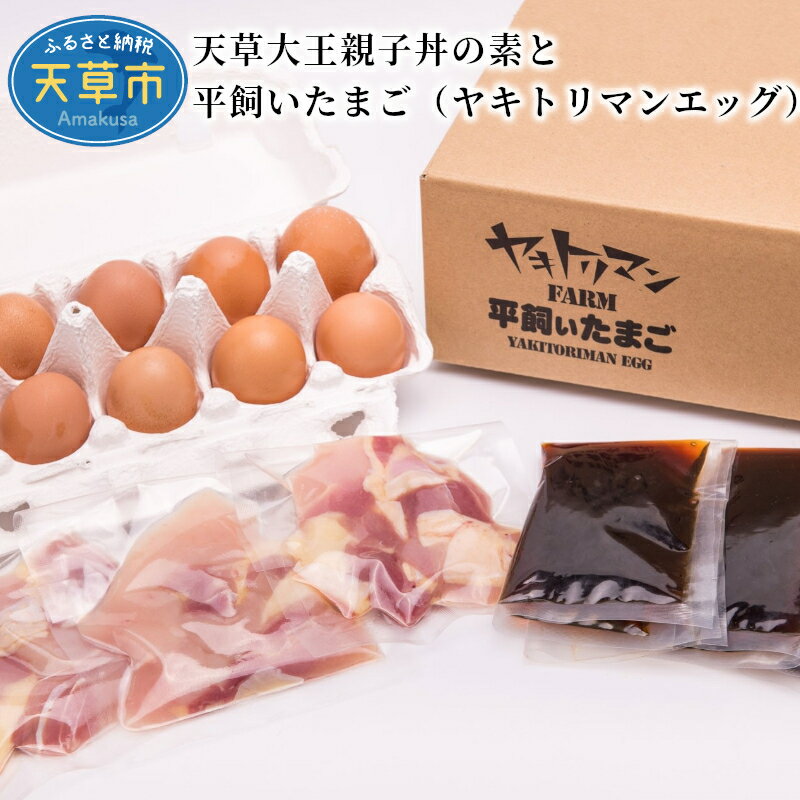 28位! 口コミ数「0件」評価「0」親子丼の素 170g×3食 平飼い たまご 10個 セット 小分け 地鶏 真空包装 天草大王 ヤキトリマンエッグ 卵かけご飯 おうちごはん ･･･ 