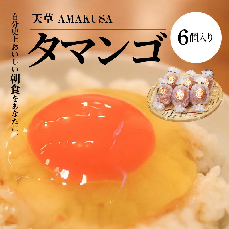 【ふるさと納税】【TVで紹介されました】 タマンゴ たまご 6個 入り コク ...