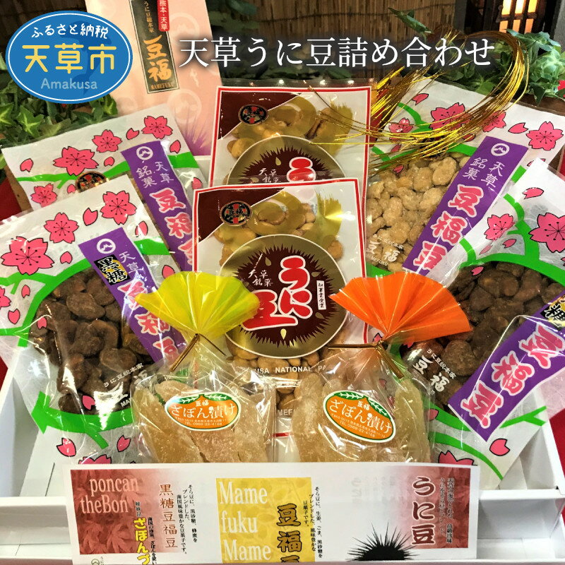 うに豆 詰め合わせ セット 珍味 ざぼん漬け 黒糖豆福豆 豆福豆 お菓子 豆菓子 辛口 ギフト お茶菓子 おつまみ 創業50余年 老舗 国産 熊本県 天草市 お取り寄せグルメ お取り寄せ 送料無料