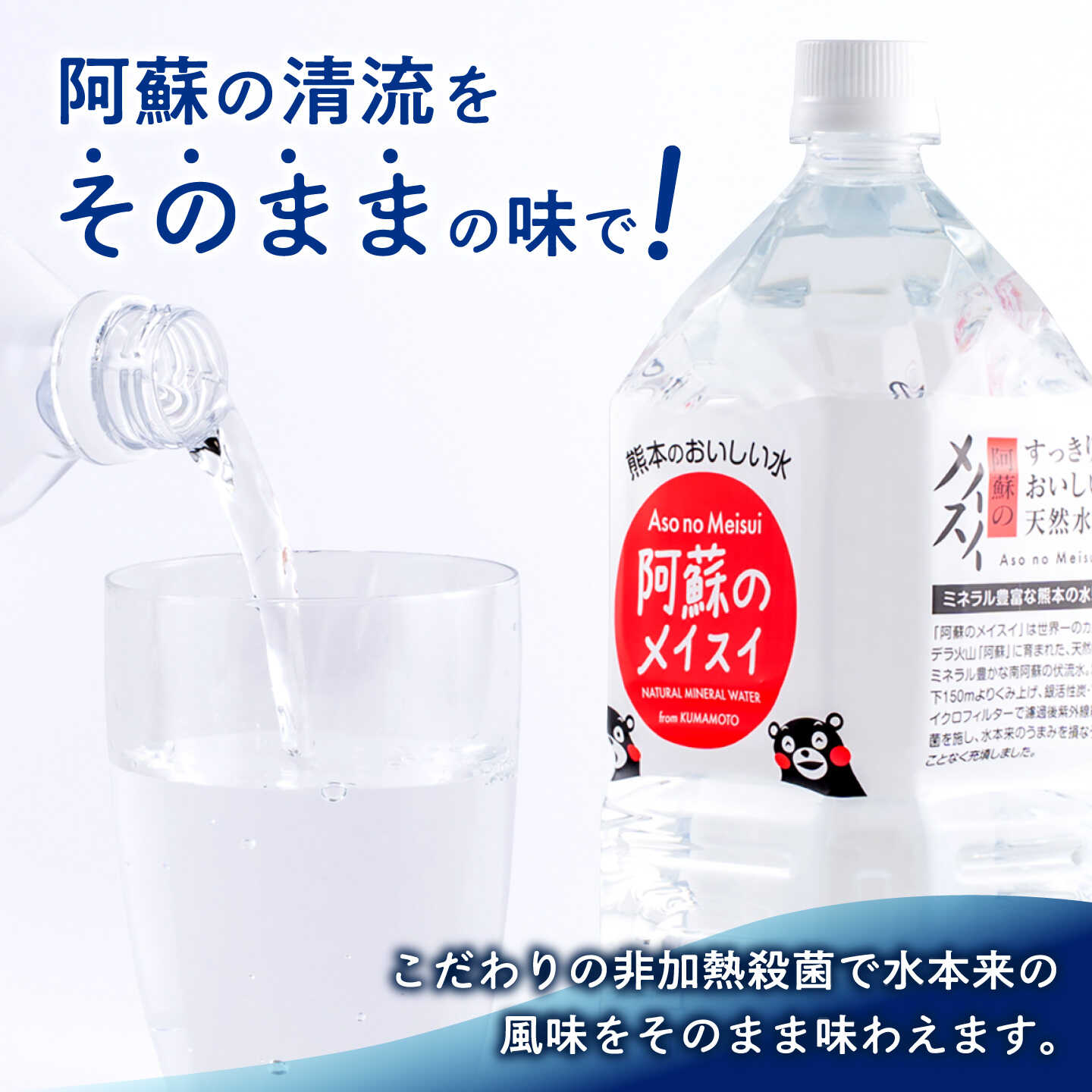【ふるさと納税】【全2回定期便】熊本 阿蘇のメイスイ 2L × 6本 2ケース（計12本） 天然水 水 ミネラルウォーター 保存 2年 【丸富産業株式会社】[AYDB027]