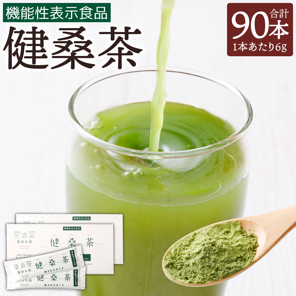 【ふるさと納税】機能性表示食品 健桑茶 6g×90本 2箱 熊本県産100％使用 桑茶 桑の葉 桑 お茶 小分け ...