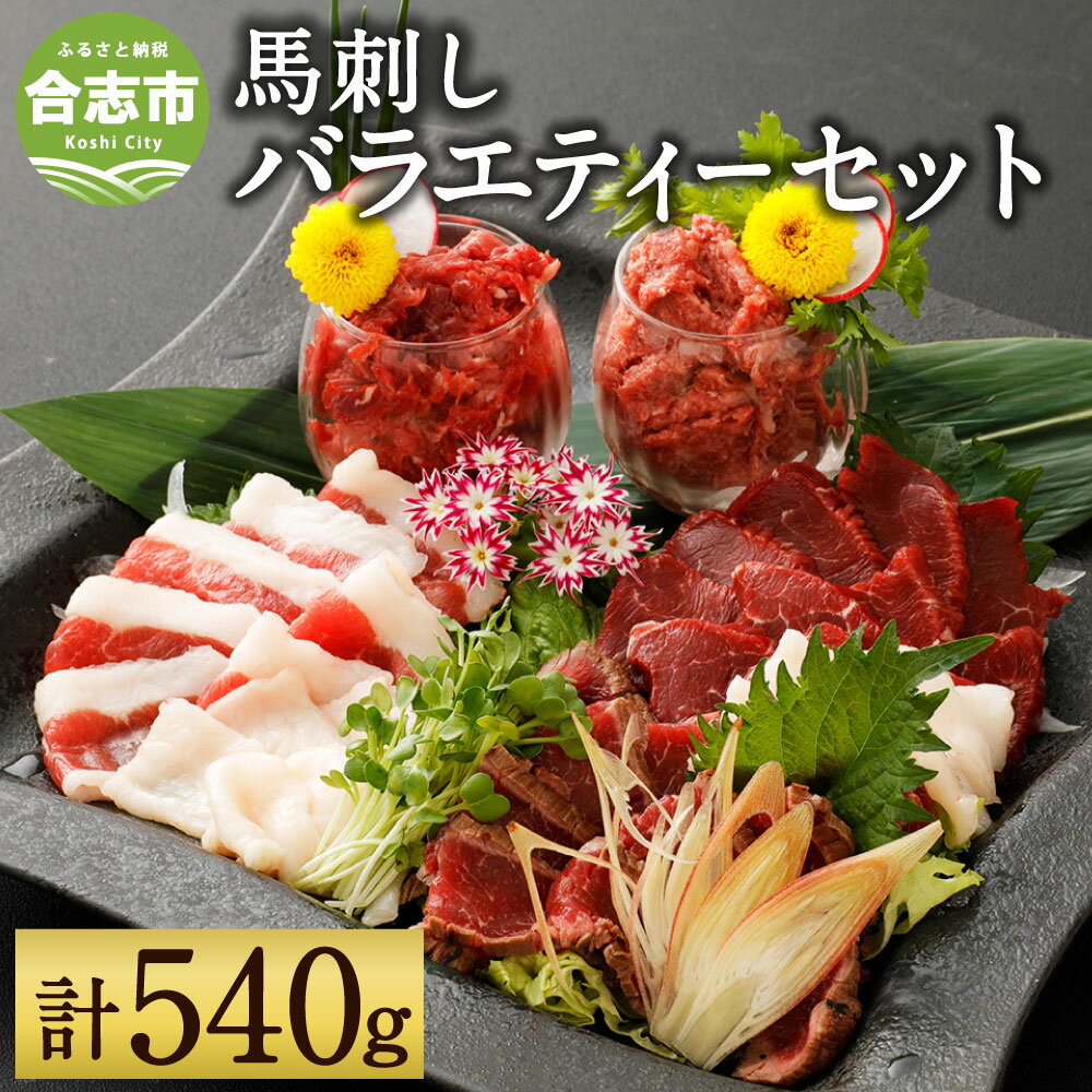 【ふるさと納税】6種 馬肉 バラエティ 合計約540g 馬刺