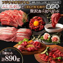 【ふるさと納税】「フジチクオリジナル」ふじ馬刺しと藤彩牛の贅沢食べ比べセット(美里町)【配送不可地域:離島】【1608147】