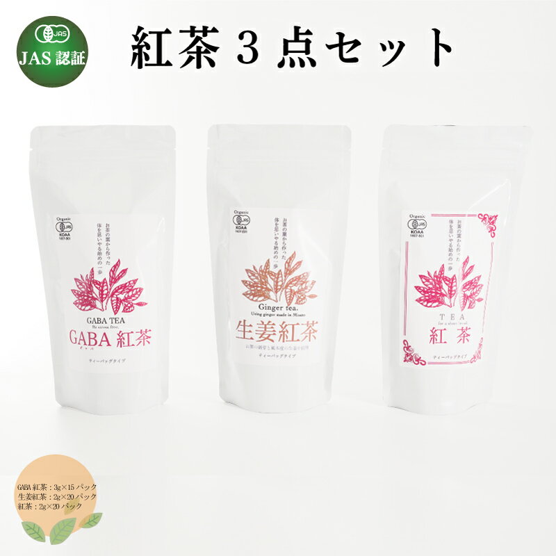 18位! 口コミ数「0件」評価「0」 GABA紅茶 生姜紅茶 紅茶 3点セット 熊本 美里町 JAS認証 GABA 生姜 さえあかり 茶 ティーバック 熊本県 ティー tea ･･･ 