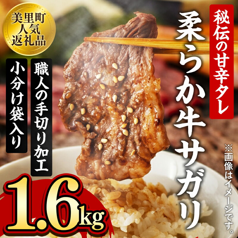 【ふるさと納税】秘伝コク旨 訳あり牛サガリ肉 合計1.6kg 320g×5パック 送料無料 焼き肉 漬け ハラミ サガリ BBQ バーベキュー 小分け 詰め合わせ 牛 焼肉セット 焼肉用 Z