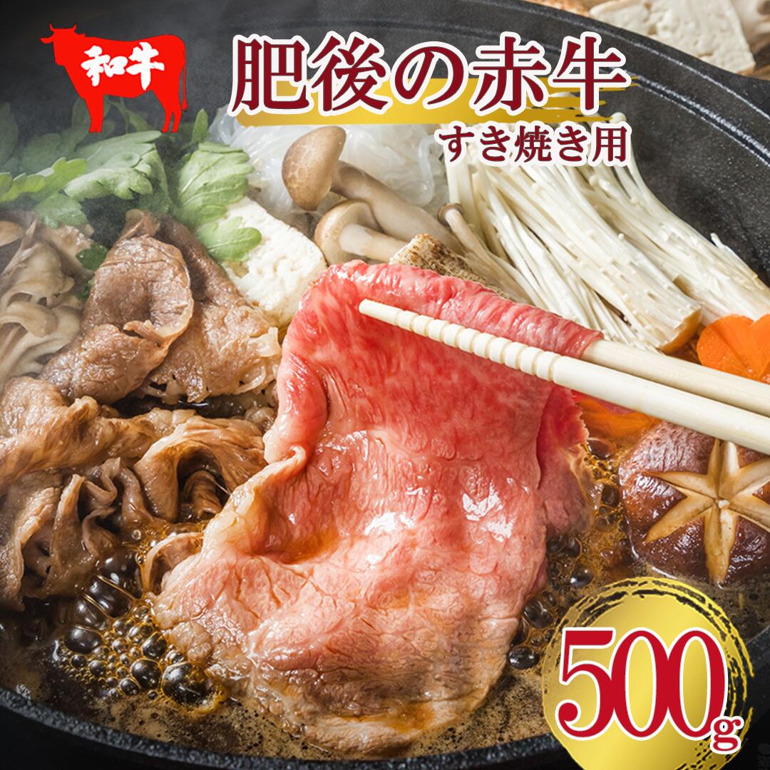 肥後の赤牛 すき焼き用 しゃぶしゃぶ 500g 熊本 美里町 くまもとあかうし あか牛 焼肉[価格変更]