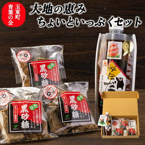 青葉の会 大地の恵みちょいといっぷくセット[30日以内に出荷予定(土日祝除く)]黒砂糖 秘伝だれ