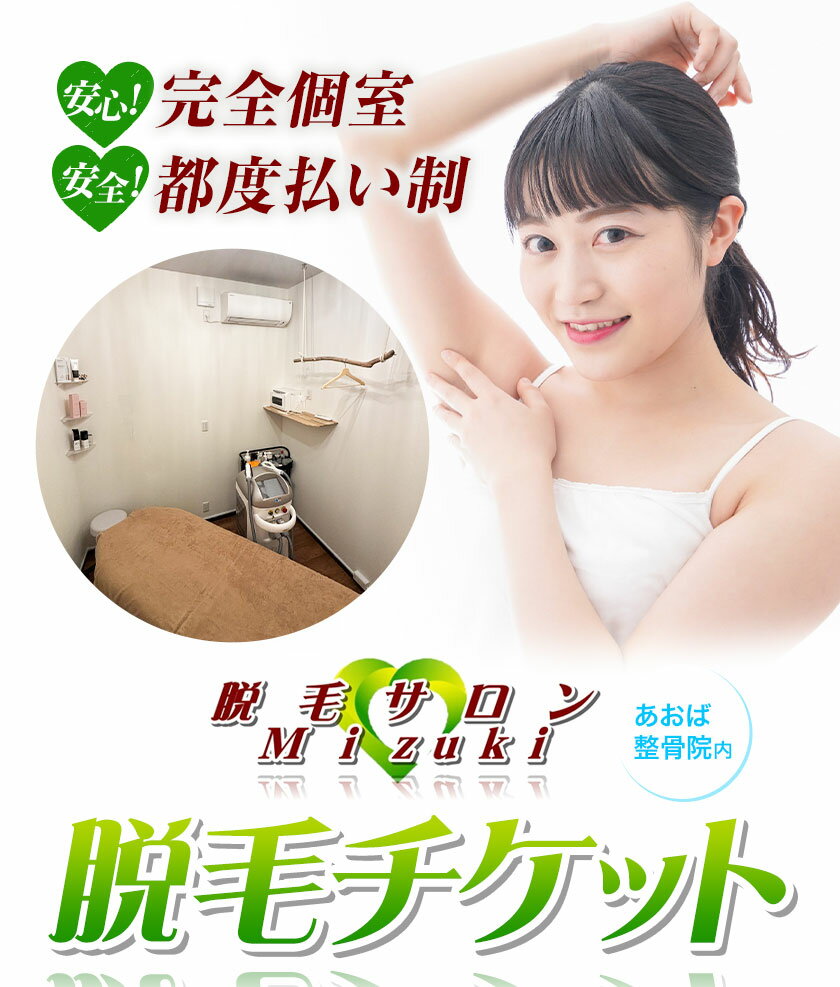 【ふるさと納税】脱毛 チケット 脱毛サロン Mizuki あおば整骨院《30日以内に発送予定(土日祝除く)》熊本県 玉東町 脱毛 美容脱毛 メンズ脱毛 美容 サロン 完全個室 都度払い制 リオキシー 腕 脇 うなじ 膝