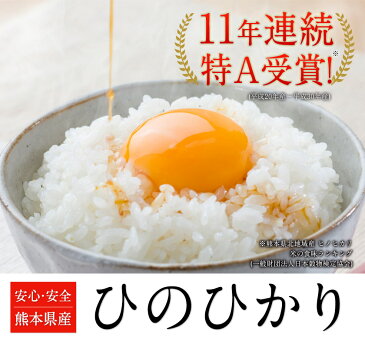 【ふるさと納税】早期先行予約 令和2年産 新米 ひのひかり(白米)約10kg(10kg×1袋) 熊本県産(玉東町産含む) 11年連続特A受賞★精米《2020年11月上旬-2021年1月下旬頃より順次出荷》