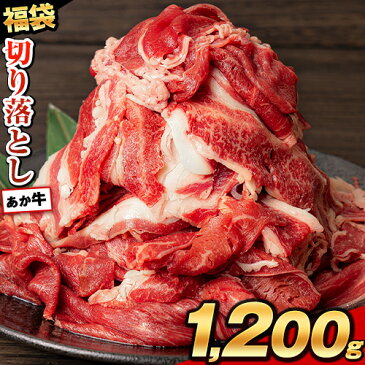 【ふるさと納税】訳あり 牛肉 切り落とし 赤身 1.2kg すき焼き 焼肉 牛丼 肉じゃが 肉豆腐 肉野菜炒め 福袋 和牛 あか牛 熊本県産 熊本 牛肉 規格外 不揃い《60日以内に順次出荷(土日祝除く)》送料無料 牛肉 九州 食品 お取り寄せ 福袋