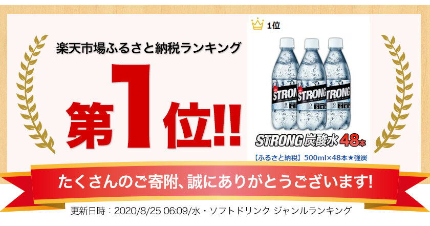 【ふるさと納税】500ml×48本★強炭酸水 熊本県玉東町産の水を使用!クリアで爽快な喉越し！くまもと風土の強炭酸水★たっぷり24L★ストロング炭酸水 定期便あり ハイボールなどお酒の割材にも ソーダ《9月下旬-11月末頃より順次出荷》送料無料 飲料