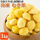 【ふるさと納税】南関産冷凍むき栗1kg 令和5年産 スイーツ 秋の味覚 材料 栗菓子 国産 熊本県 無添加 冷凍 送料無料