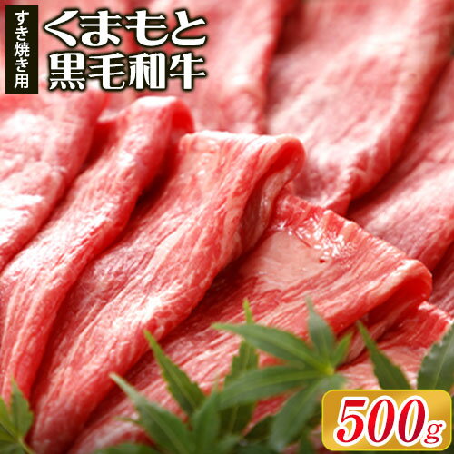 牛肉 くまもと黒毛和牛 すき焼き用 500g 肉 黒毛和牛 すき焼き 長洲501[30日以内に出荷予定(土日祝除く)]