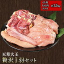 【ふるさと納税】天草大王 贅沢1羽セット 約1.5kg【幻の地鶏】もも・むね・ささみ 各2枚《60日以内に出荷予定(土日祝除く)》
