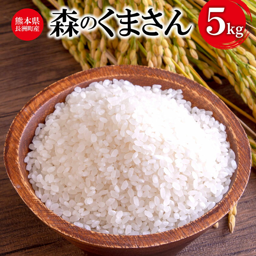 令和5年産 森のくまさん 5kg 株式会社羽根[60日以内に出荷予定(土日祝除く)]熊本県産 白米 精米 森くま もりくま 米