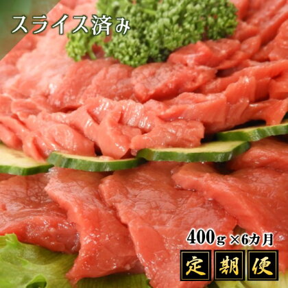 馬刺専門店でスライス済み！赤身上馬刺 400g　(定期便6回) 馬刺し 400g 肉 馬肉 赤身 大容量 国産 熊本県 和水町