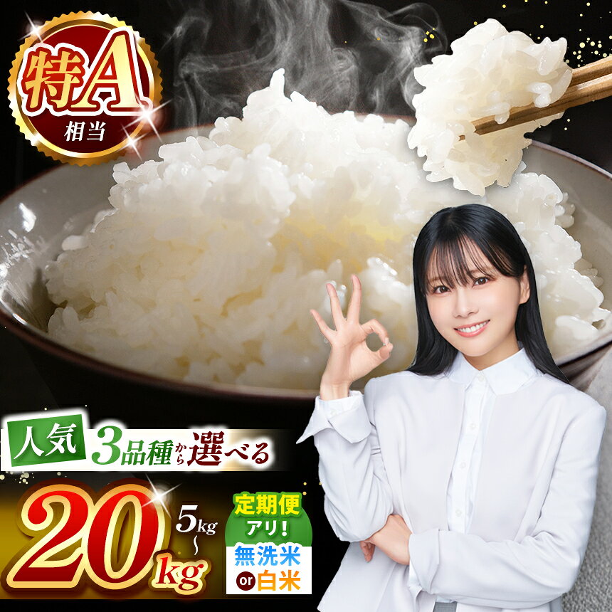 【ふるさと納税】 特A 米 【 R7年産 新米 】 選べる 人気品種 定期便 | 令和7年産 新米 予約 熊本県産 森のくまさん ひのひかり くまさんの輝き 白米 無洗米 米 お米 こめ 5kg 10kg 15kg 20kg 定期便 | 熊本 和水町 なごみ 単一米 単一原料米 ご飯 飯 rice kome