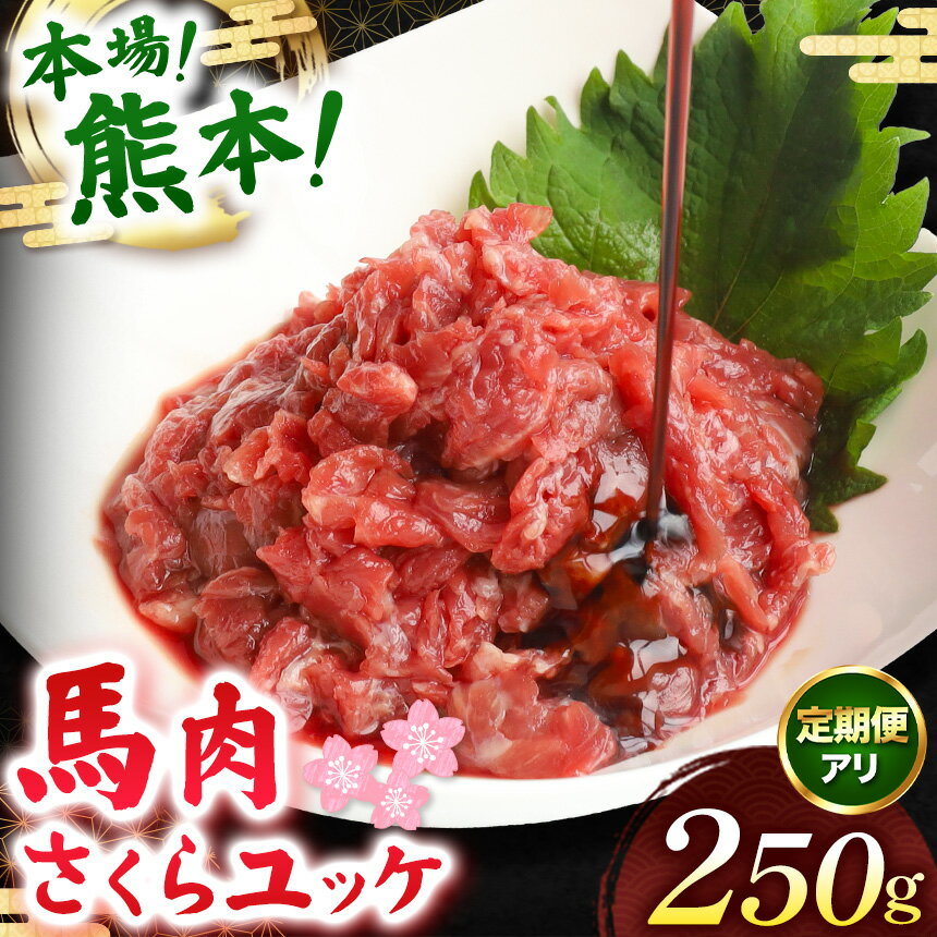 【ふるさと納税】馬肉 さくらユッケ 250g ( 50g × 5 ) 単品 定期便 | 馬肉 馬 肉 すじ スジ うま 小間..