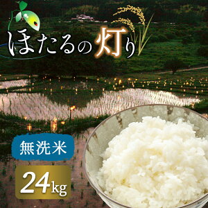 【ふるさと納税】無洗米「ほたるの灯り」24kg 米 大容量　 国産 熊本県 和水町