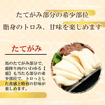 【ふるさと納税】自家牧場産 馬刺しセット 赤身・たてがみ 計530g 専用醤油付き