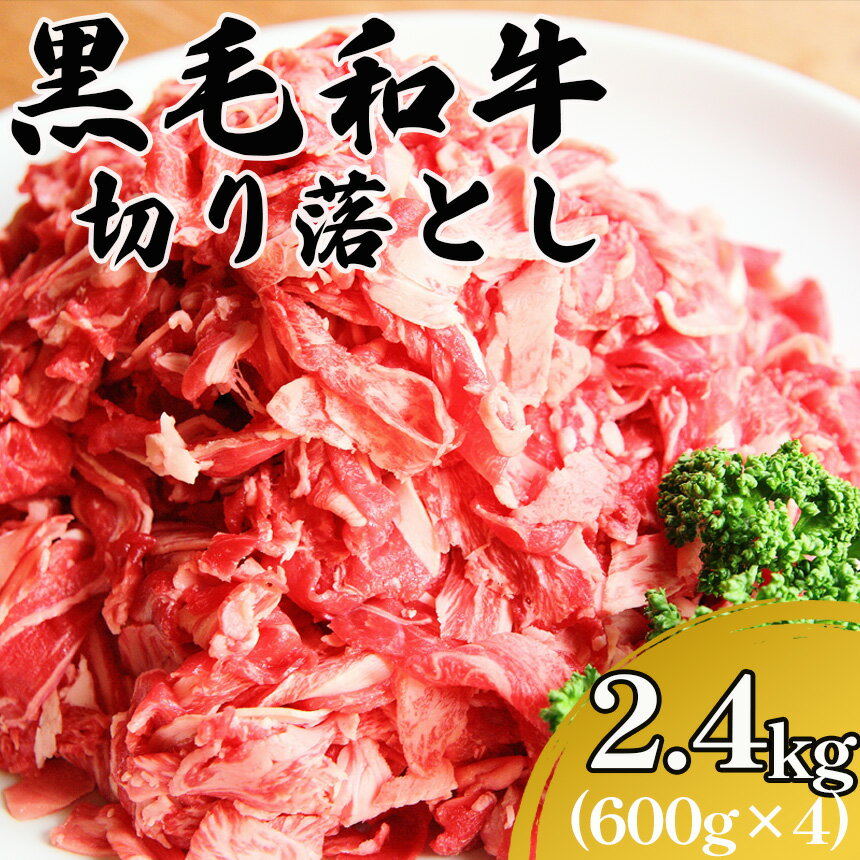 54位! 口コミ数「1件」評価「1」 黒毛和牛切り落とし 2.4kg 黒毛和牛 和牛 牛肉 お肉 小分け 冷凍 九州産 国産 送料無料