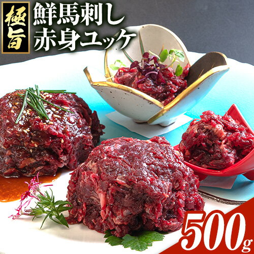 【ふるさと納税】鮮馬刺し赤身ユッケ 10個セット 熊本県 大津町《60日以内に出荷予定(土日祝除く)》ユッケ 馬刺し 赤身 馬 馬肉 ばさし 極旨 さばきたて 馬刺しのタレ付き 送料無料 馬刺しユッケ 馬刺 馬肉 冷凍 赤身 国産 熊本 真空パック