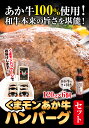 【ふるさと納税】くまモン あか牛 ハンバーグ 120g×6個 あか牛のたれ付き 熊本県産 あか牛 あかうし 三協畜産 《60日以内に出荷予定(土日祝除く)》 熊本県 大津町 タレ付き ハンバーグ 熊本和牛 送料無料 2