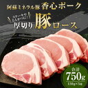 【ふるさと納税】香心ポーク 豚ロースステーキ用 厚切り 5枚 セット 750g (150g×5枚) 小分け ロースステーキ 豚ロース ステーキ とんかつ お肉 豚肉 冷凍 九州 熊本県 菊陽町 送料無料 2