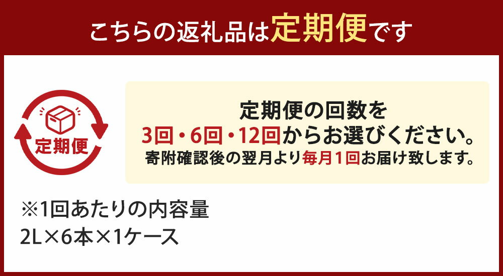 【ふるさと納税】【選べる定期便】い・ろ・は・す（いろはす） 阿蘇の天然水 2L PET 6本×1ケース 水 軟水 飲料水 ミネラルウォーター コカ・コーラ ドリンク ペットボトル 定期便 3ヶ月 6ヶ月 12ヶ月 阿蘇 送料無料