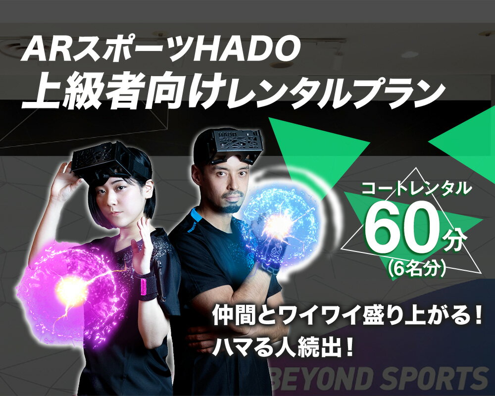 【ふるさと納税】HADO 上級者向け レンタルプラン 60分 6名分 ハドー 体験 AR HADO菊陽店 HADO ARENAカリーノ 最先端のARスポーツ 体験プラン 体験 スポーツ チケット 九州 熊本県 菊陽町 送料無料 2