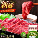 【ふるさと納税】【全3回定期便】フジチク ふじ 馬刺し 上赤身 4個 セット 計約320g / 専用醤油付き 生姜付き おすすめ 熊本県 熊本 馬刺 赤身 国産...