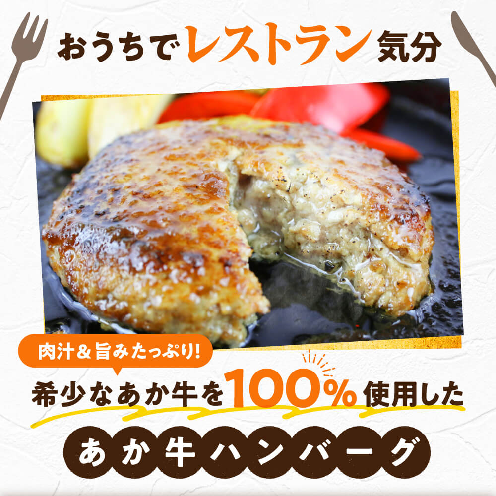 【ふるさと納税】ハンバーグ お肉屋さんの手づくり あか牛100％ 国産牛 あか牛 150g 10個 セット 個包装 牛100％ 熊本 阿蘇 南小国町 送料無料 ギフト