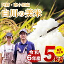 【ふるさと納税】令和6年産 白川の美米 5kg 令和6年産 南小国産 玄米 白米 3分づき 5分づき 7分づき 森のくまさん 精米 米 お米 ご飯 ごはん 無農...