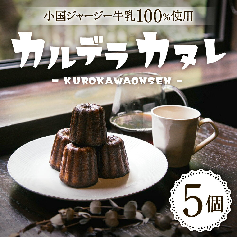【ふるさと納税】 カヌレ ジャージー牛乳 ギフト スイーツ カルデラカヌレ 5個 セット ふもと旅館 熊本 南小国 送料無料