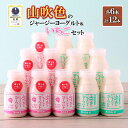【ふるさと納税】山吹色のジャージーヨーグルト プレーン いちご 2種 各6本 計12本 乳脂肪分 5%以上 低温殺菌 素材の味 ギフト 贈答 ご褒美 山吹色のジ...