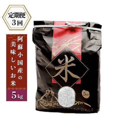 定期便3ヶ月 新米 令和5年産 産直 ノンブレンド米 単一原料 お米 銘柄おまかせ あきげしき ひのひかり ひとめぼれ 5kg×3回 合計15kg 阿蘇 小国町 産地直送 国産 ギフト プレゼント 贈答 お歳暮 ふるさと納税 送料無料 【地場産品：類型1】