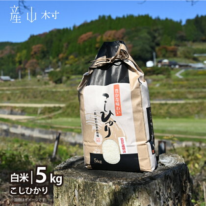 うぶやまのコシヒカリ5kg袋 熊本 阿蘇 産山村 こしひかり コシヒカリ 池山水源 新米【b4-1714-1】