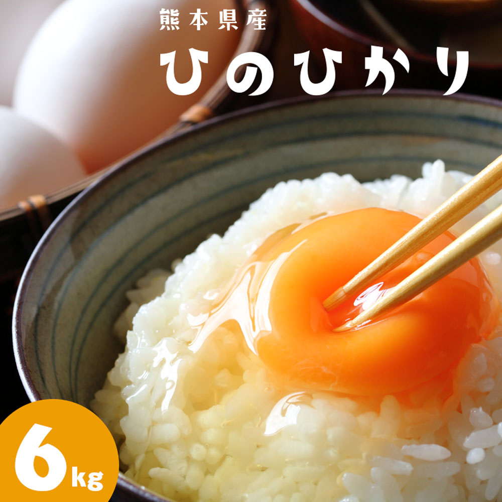 【ふるさと納税】熊本県産 ヒノヒカリ 6kg 新米 令和2年産 米 お米 白米 精米...