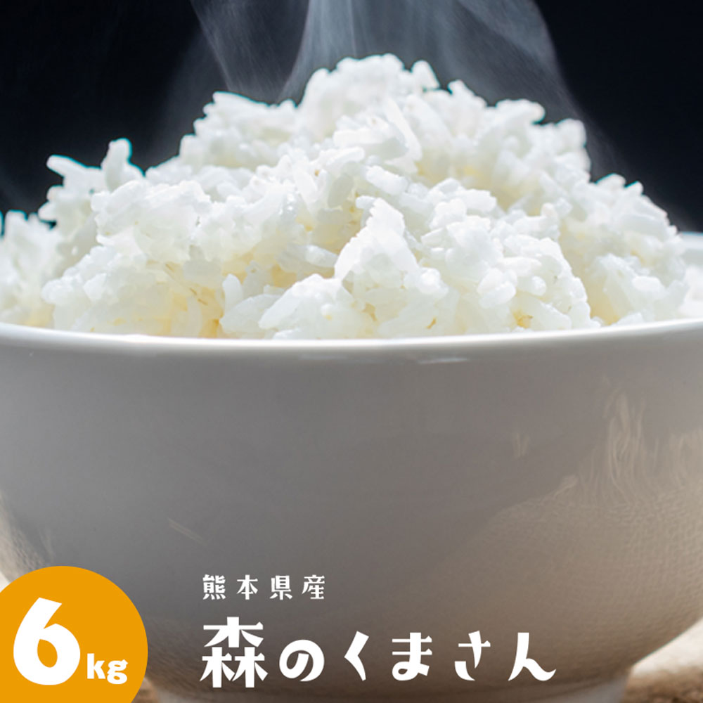 【ふるさと納税】森のくまさん 6kg 新米 令和2年産 もりのくまさん 白米 米 お...