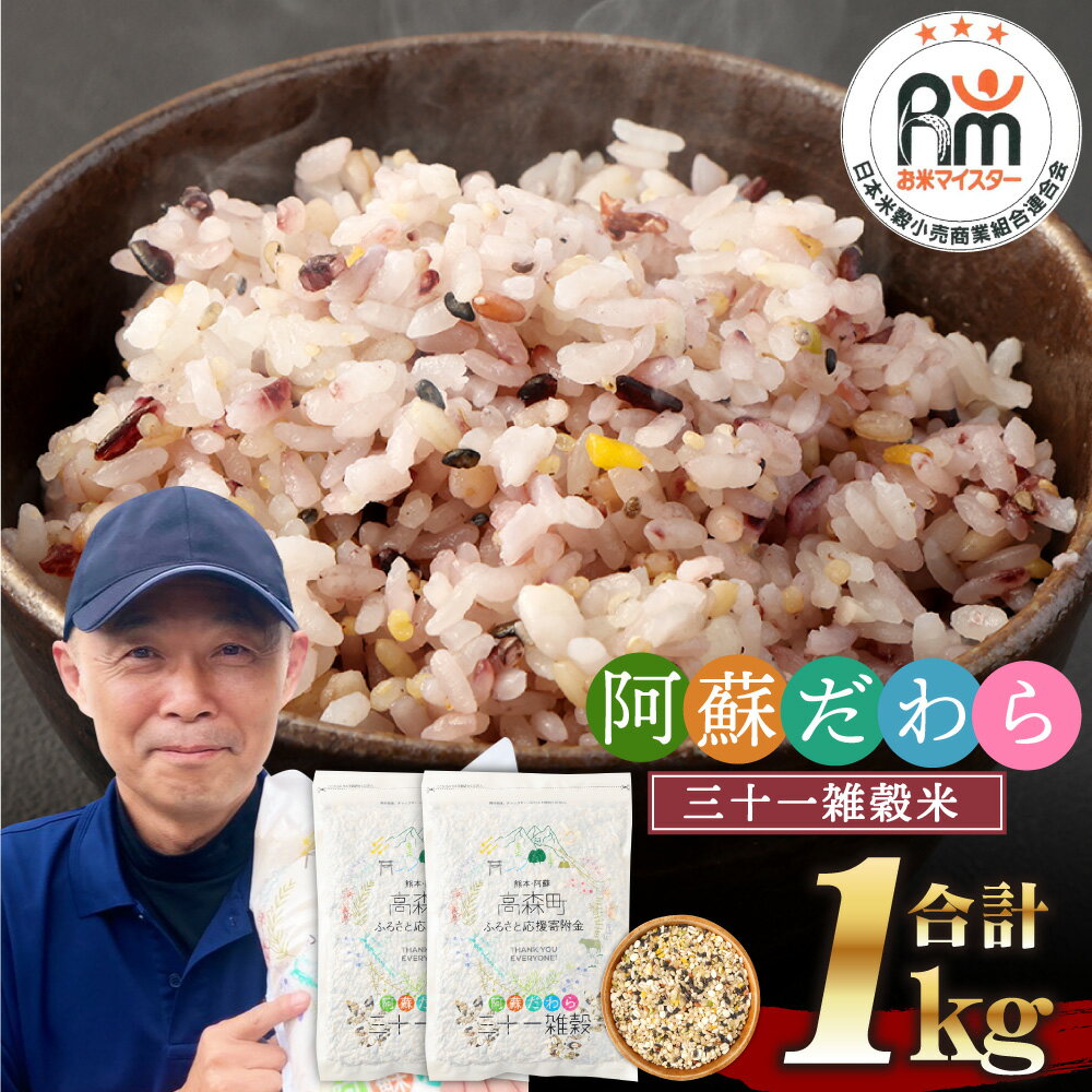 【ふるさと納税】熊本県産 三十一雑穀米 合計 1kg 500