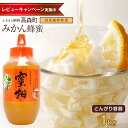 【ふるさと納税】【毎月先着100名様にレビューで蜂蜜プレゼント】はちみつ 専門店【かの蜂】国産 みかん蜂蜜 1000g(1kg)完熟の 純粋 蜂蜜(とんがり容器...