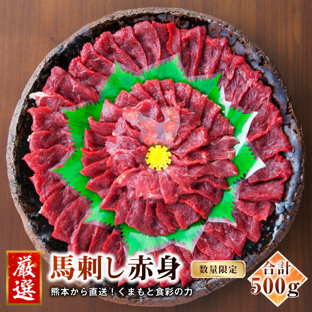 【ふるさと納税】熊本 馬刺し 特選 赤身 500g 50g×