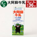 【ふるさと納税】【定期便】【2ヶ月毎3回】大阿蘇牛乳 計36本(12本×3回) 1本あたり200ml 紙パック 牛乳 乳飲料 乳性飲料 生乳100% 成分無調整...