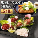 28位! 口コミ数「2件」評価「3」6種馬肉バラエティ 約540g (赤身切り落とし・コウネ・フタエゴダイス・線切り(ユッケ)・桜うまトロ・馬肉ハンバーグ・タレ・おろしポン酢・･･･ 